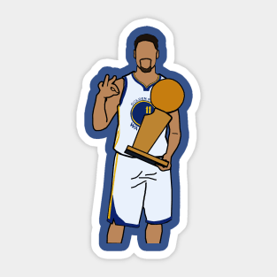 Klay Thompson 3peat Trophy - NBA Golden State Warriors Sticker